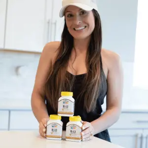 Vitamina B-12, 5.000 mcg, 110 Comprimidos Sublinguais Sabor Cereja, 21st Century