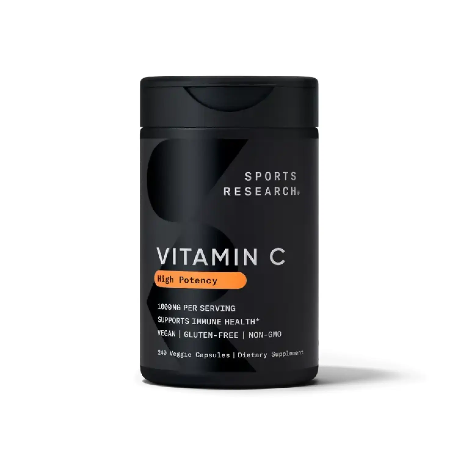 Vitamina C de Alta Potência, 1.000 mg, 240 Cápsulas Vegetais, Sports Research