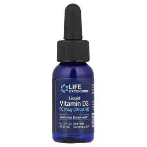 Vitamina D3 Líquida, 2.000 UI, 29,57 ml (1 fl oz), Life Extension