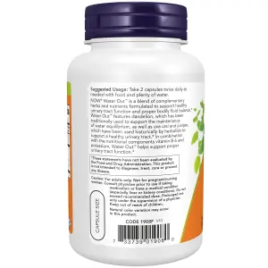 Water Out™, 100 Cápsulas Vegetais, Now Foods