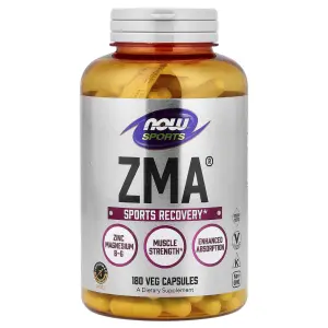 ZMA®, 180 Cápsulas Vegetais, Sports, Now Foods